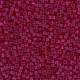 Miyuki rocailles kralen 11/0 - Semi-matte transparent dyed Scarlet 11-1406